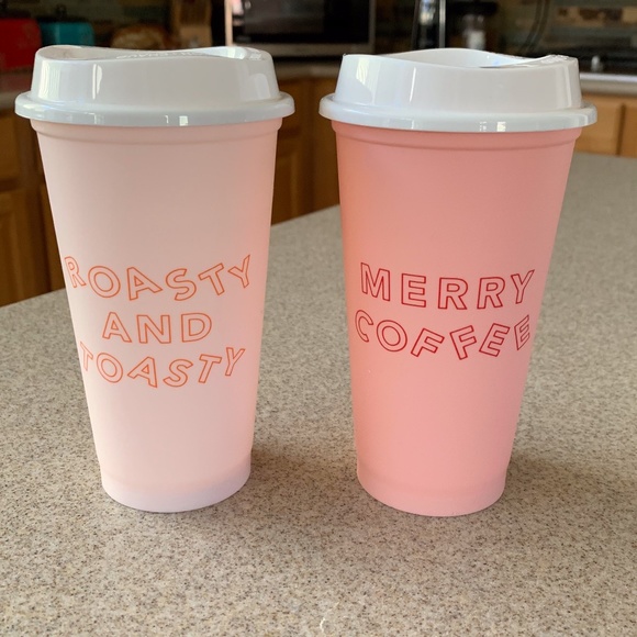 Starbucks Other - NEW! Starbucks Set of 16oz Plastic To Go Cups